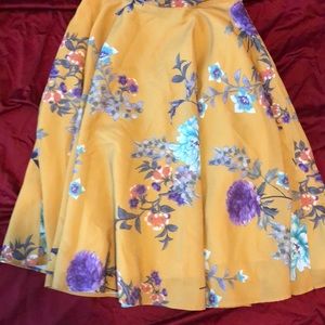 Classic Floral Swing Skirt